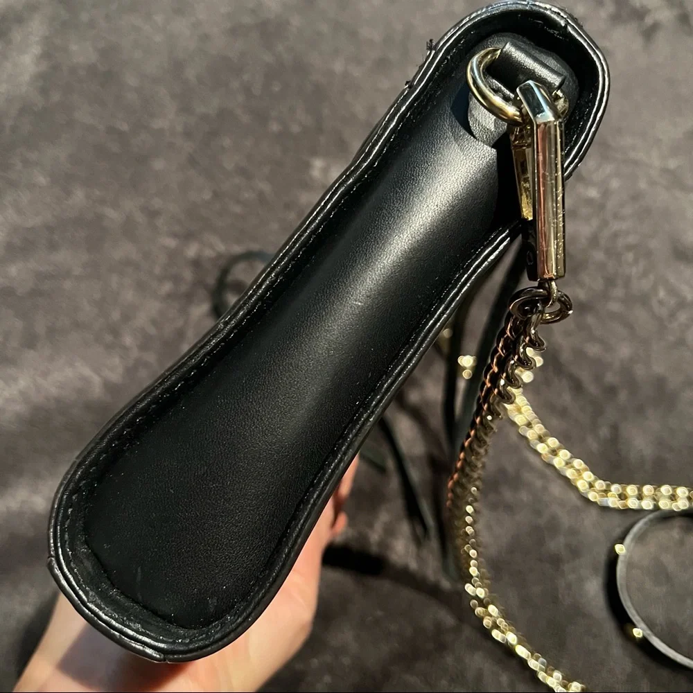 Rebecca Minkoff Convertible MAC “Morning After Clutch” Bag. Black Leather. - Picture 8 of 12